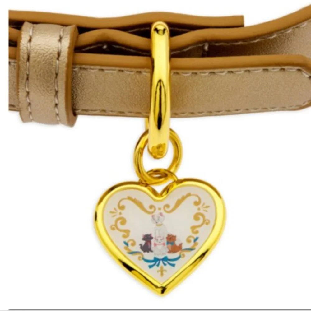 NWT DISNEY Parks Tails The Aristocats Dog Collar by Ann Shen Sz Small, Med,Large